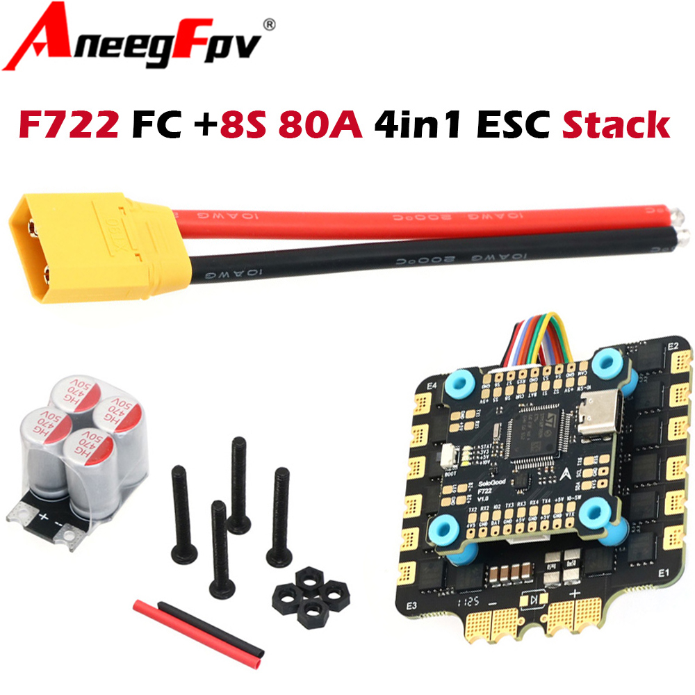 SoloGood F722 F7 6S Flight Con - огляд і ціна Speedybee F405 V4 Bls 55A Stack