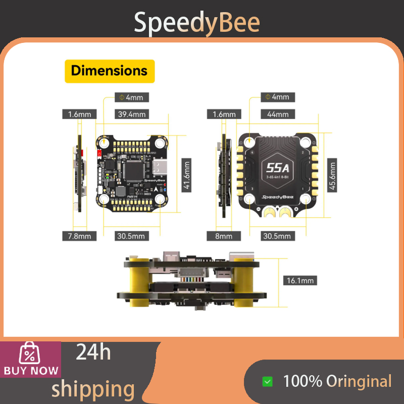 SpeedyBee F405 V4 BLS 55A 30x3 - огляд і ціна Speedybee F405 V4 Bls 55A Stack