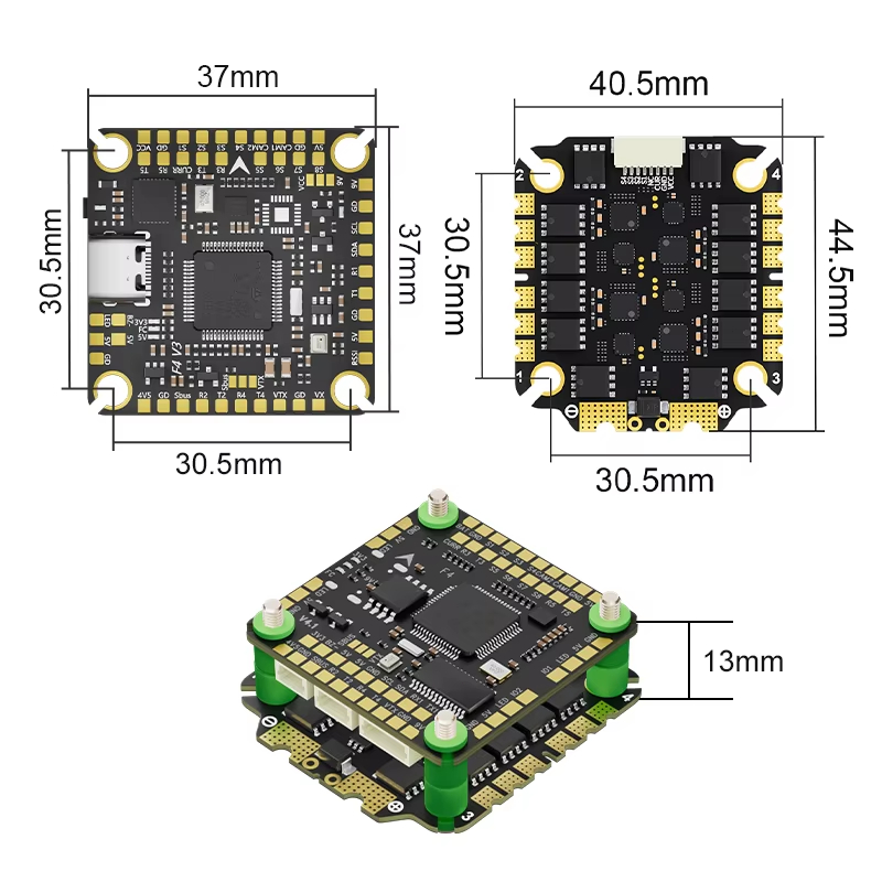 Aocoda-RC F465S V4 Stack F405  - огляд і ціна Speedybee F405 V4 Bls 55A Stack